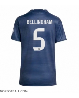 Billige Fotballdrakt Real Madrid Jude Bellingham #5 Replika Bortedrakt Dame 2025-26 Kortermet